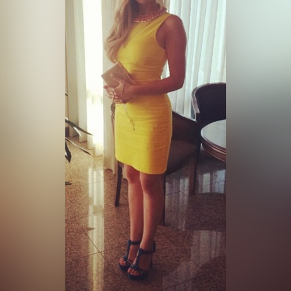 Flattering Yellow Dress